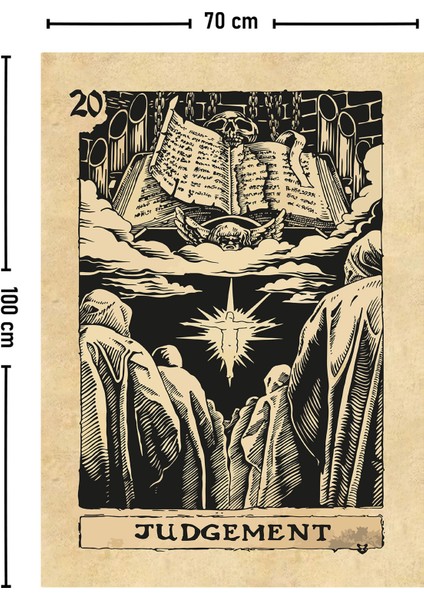 Tarot Kartı Judgement Duvar Örtüsü Halısı