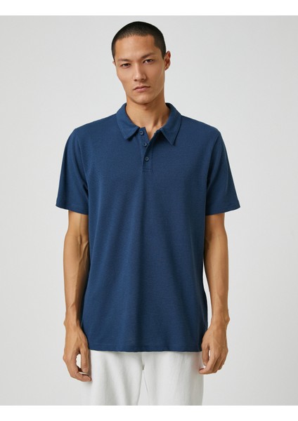 Basic Tişört Polo Yaka Düğmeli modelleri