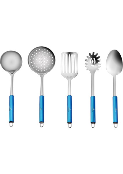 Master Blue 5 Parça Çelik Servis Seti modelleri