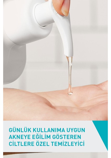 Cerave Yağlı ve Düzensiz Cilter Için Yüz Temizleme Jeli 236 ml