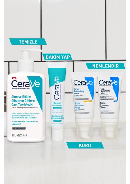 Cerave Yağlı ve Düzensiz Cilter Için Yüz Temizleme Jeli 236 ml