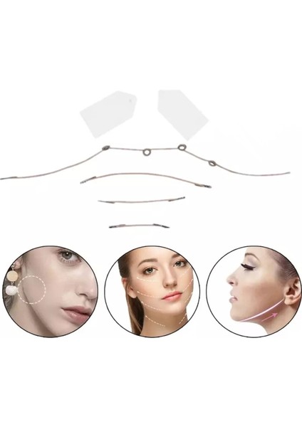 Pro Yüz Kaş Ipli Gerdirme Bantları 20 Adet (Ipleri Dahil) Krem Ipli 09895 fırsatları