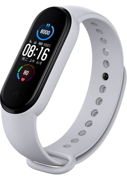 Mi Band 5 Mi Band 6 Mi Band 7 Tam Uyumlu Silikon Kordon