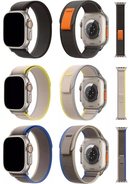 Apple Watch 49MM-45MM-44MM-42MM 1 2 3 4 5 6 7 8 Se Tam Uyumlu Trail Kordon indirimleri