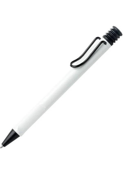 Safarı Parlak Beyaz Tukenmez Kalem Siyah Klıps 4037671 219