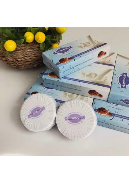 Ganoexcel Ganosoap 2 Adet Keçi Sütü Sabun Reishi Mantarı Lucidum Özü