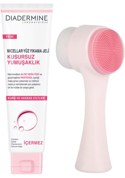 Micellar Yüz Yıkama Jeli Kusursuz Yumuşaklık 150 ml ve Fluweel Cilt Yüz Temizleme Fırças