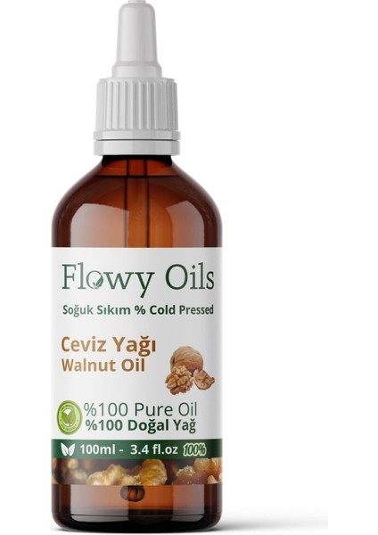 Ceviz Yağı %100 Doğal Bitkisel Sabit Yağ Walnut Oil 100 ml