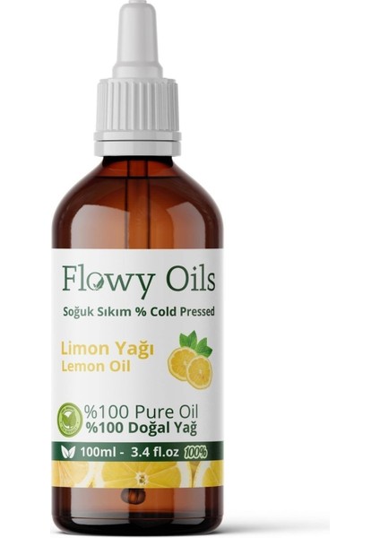 Limon Yağı %100 Doğal Bitkisel Uçucu Yağ Lemon Oil 100 ml