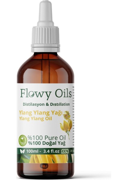 Ylang Ylang Yağı %100 Doğal Bitkisel Uçucu Yağ Ylang Ylang Oil 100 ml