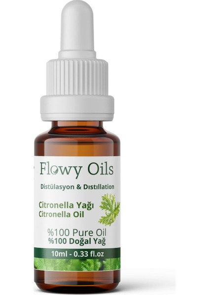 Citronella Yağı %100 Doğal Bitkisel Uçucu Yağ 10 ml