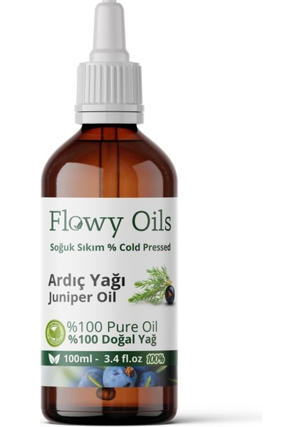 Flowy Oils Ardıç Yağı Doğal Bitkisel Uçucu Yağ Juniper Oil 100 ml