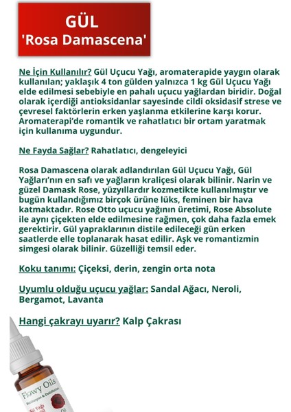 5'li En Çok Satanlar Lavanta Yağı, Gül Yağı, Yasemin Yağı, Misk Adaçayı Yağı, Ylang Ylang Yağı Uçucu