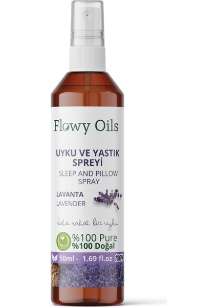 Flowy Lavanta Uyku ve Yastık Spreyi 50 ml