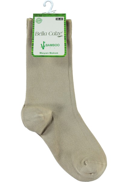 Kız Çocuk Bambu Soket Çorap 36-40 Numara Bej fiyatları