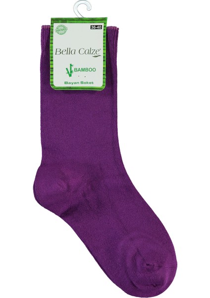 Kız Çocuk Bambu Soket Çorap 36-40 Numara Mor fiyatları