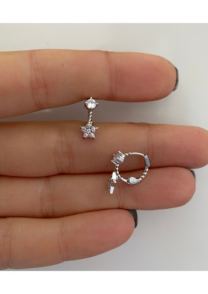 Cerrahi Çelik Tragus Helix Lobe Rook Uyumlu Halka Piercing