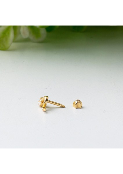 14 Ayar Altın Piercing Tragus Küpe
