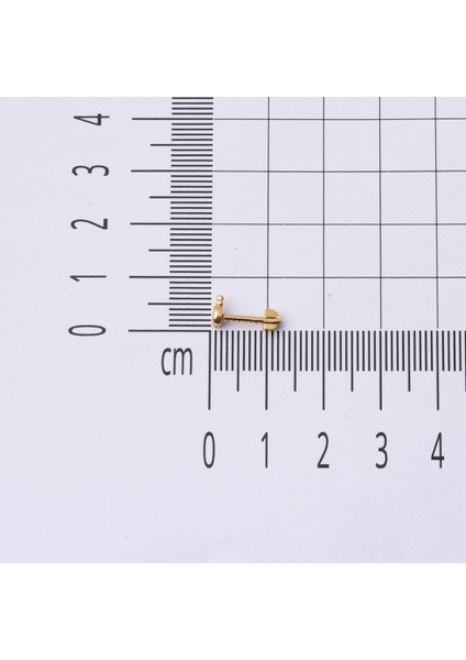 14 Ayar Altın Göz Tektaş Tragus Küpe