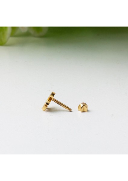 14 Ayar Altın Piercing Tragus Küpe