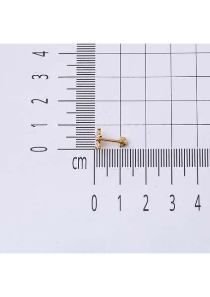 14 Ayar Altın Yıldızlı Tragus Küpe