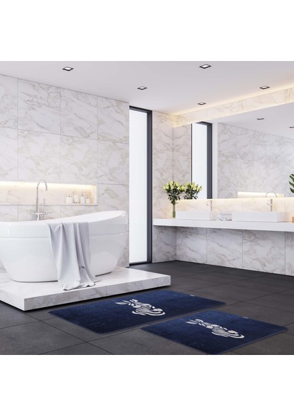 Zebra Desen 2li Banyo Paspas Takımı
