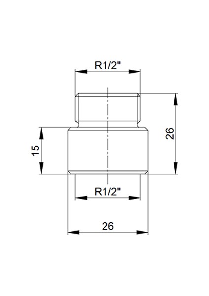 1.5 cm Krome Uzatma