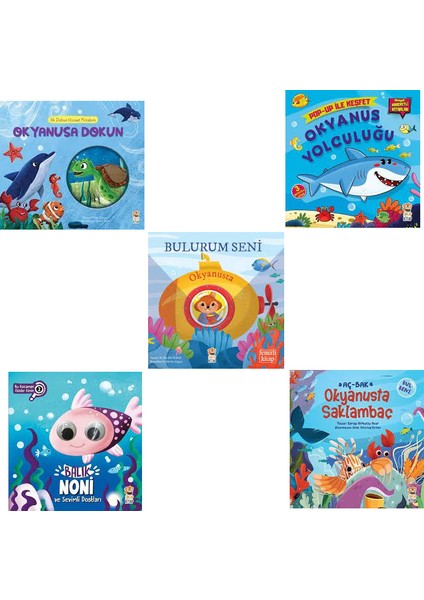 Okul Öncesi Okyanus Seti / Okyanusa Dokun - Okyanus Yolculuğu - Bulurum Seni Okyanusta - Balık Noni - Okyanusta Saklambaç