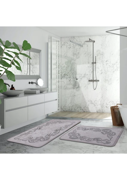 Gence Motif 2li Banyo Paspas Takımı