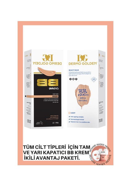 Bb Light + Bb Medium ve Kapatıcı Tüm Cilt Tipleri İçin 2'li