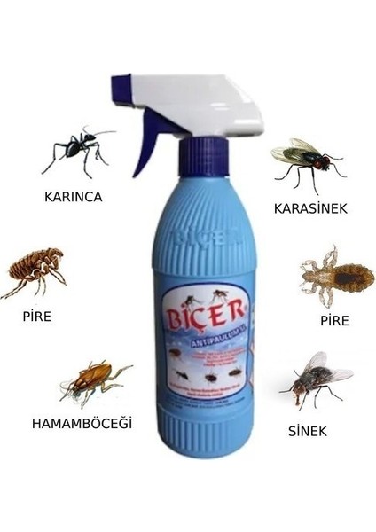 Biçer Haşere Kovucu 500 ml Tüm Haşereler Için Biçer Antipaulum Sl