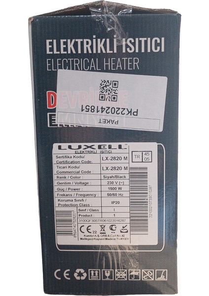 Isıtıcı LX2820