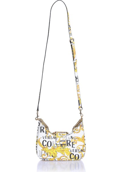 Jeans Couture 74VA4BF5-ZS597-G03 Beyaz Baskılı Kadın Omuz Çantası
