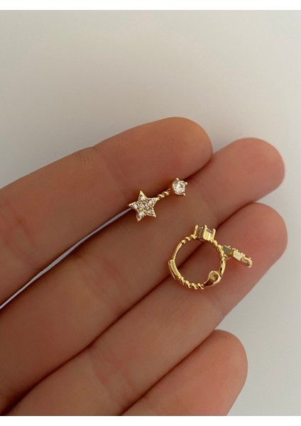 Cerrahi Çelik Tragus Helix Lobe Rook Uyumlu Halka Piercing