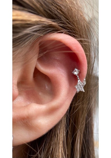 Cerrahi Çelik Tragus Helix Lobe Rook Uyumlu Halka Piercing