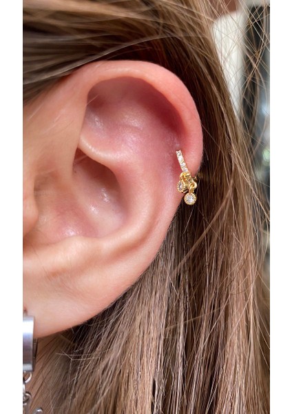 Cerrahi Çelik Tragus Helix Lobe Rook Uyumlu Halka Piercing