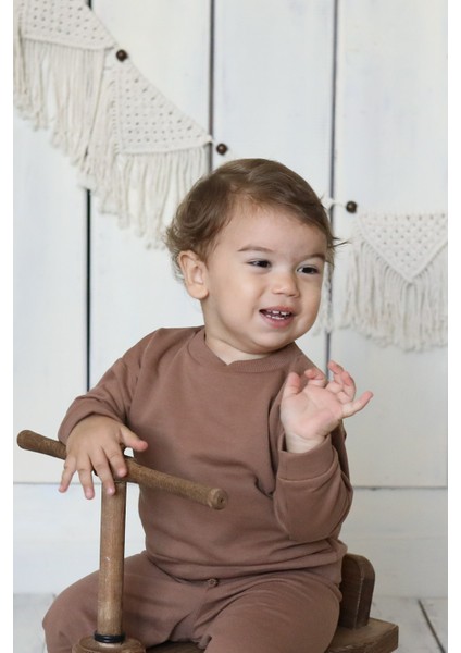 Şardonlu Sweatshirt Eşofman Üstü