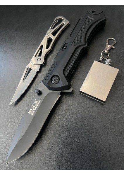 Kamp Outdoor Çelik Buck Çakı Set