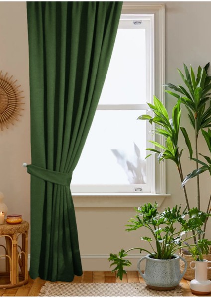 Yeşil Petek Kadife Dokulu Fon Perde Düz Dikişli Ekstrafor Büzgü 1.sınıf Kalite fiyatları