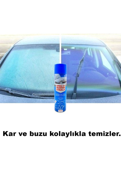 Buz Çözücü Sprey 400 ml 5 Adet Oto Cam Buz Çözücü & Buzlanma Önleyici