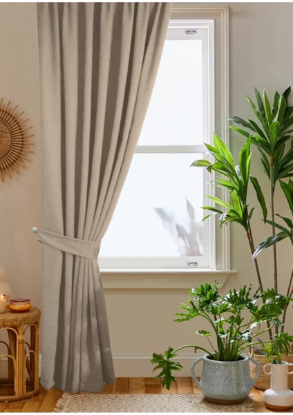 Bej Rengi Petek Kadife Dokulu Fon Perde Düz Dikişli Ekstrafor Büzgü 1.sınıf Kalite fiyatları