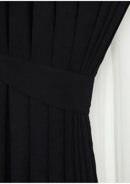 Siyah Petek Kadife Dokulu Fon Perde Düz Dikişli Ekstrafor Büzgü 1.sınıf Kalite modelleri