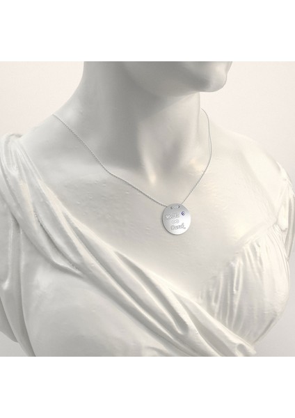 Isimli Plaka Nazar Beyaz Gümüş Kolye fiyatları