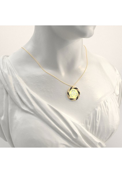 3 Isimli Burgu Çerçeve Altın Kaplama Gümüş Kolye fiyatları