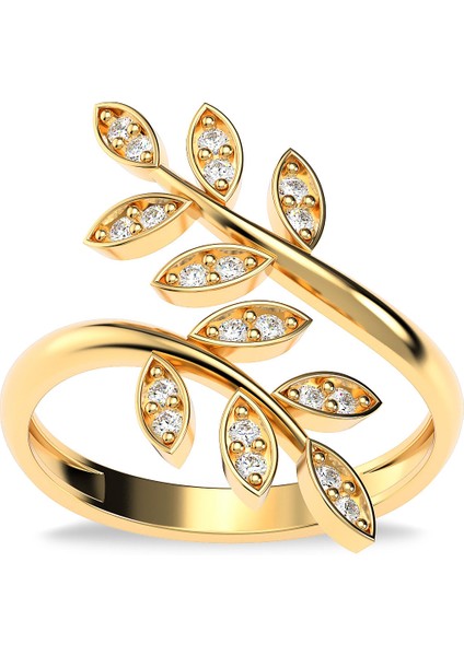 Ikili Sarmaşık Ayarlanabilir Altın Kaplama Gümüş Yüzük fiyatları