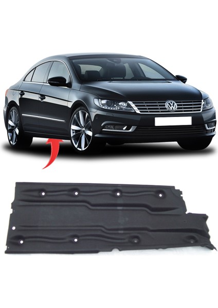 Vw Passat cc Alt Taban Kaplaması Sağ 2012 Sonrası 3C8825202A
