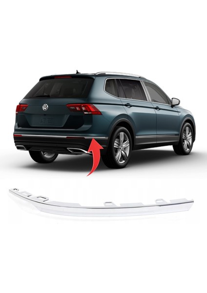 Vw Tiguan 2016-2020 Arka Tampon Nikelajı Sağ 5NA853842