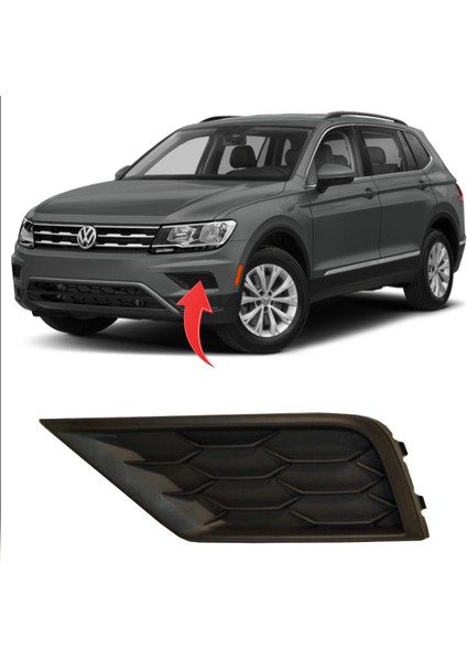Vw Tiguan 2016-2020 Tampon Izgarası Sol Sissiz Sensörlü 5NA854661