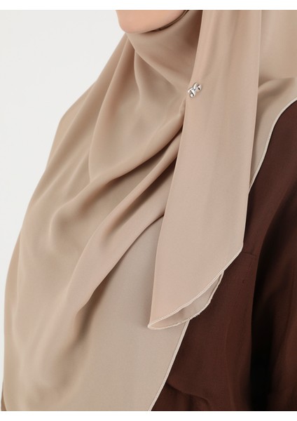 Mikro Krep Türban Şal - Bej - Ecardin fırsatları