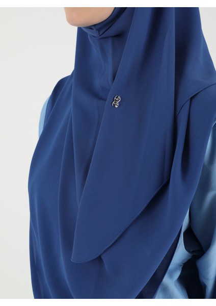 Mikro Krep Türban Şal - Indigo Mavi - Ecardin fırsatları